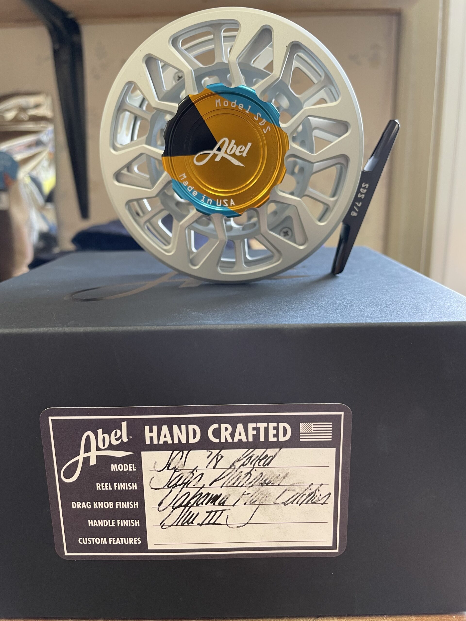 Abel SDS fly reel with custom finish